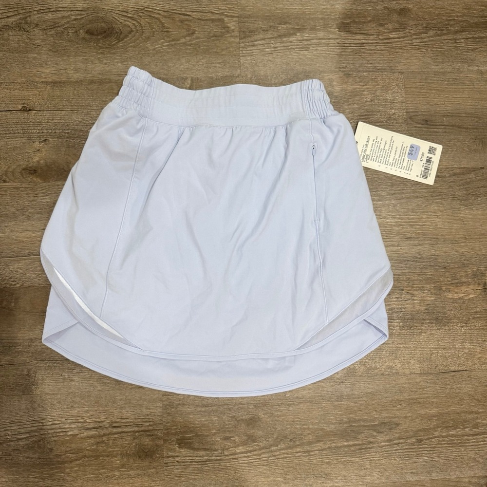 NWT Lululemon Hotty Hot High-Rise Skirt Long Pastel Blue Size 6